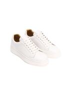 Klassische weiße Ledersneaker