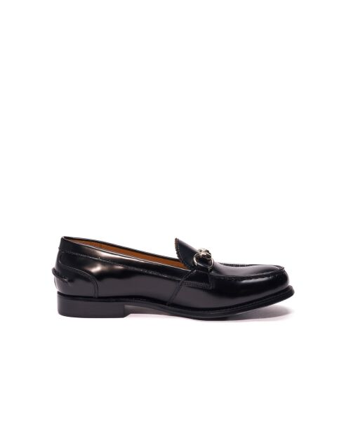 Zwarte leren mocassins