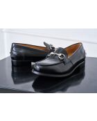 Zwarte leren mocassins