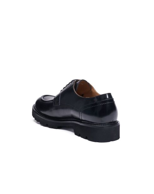 Derbies à plateau en cuir noirs