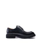 Derbies à plateau en cuir noirs