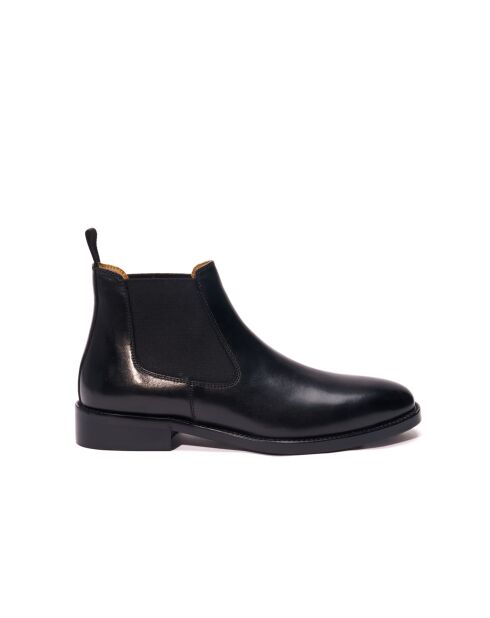 Bottines Chelsea en cuir noires