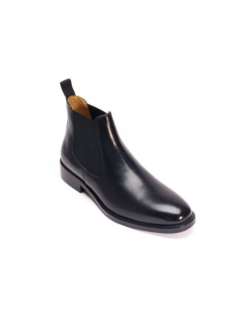 Bottines Chelsea en cuir noires