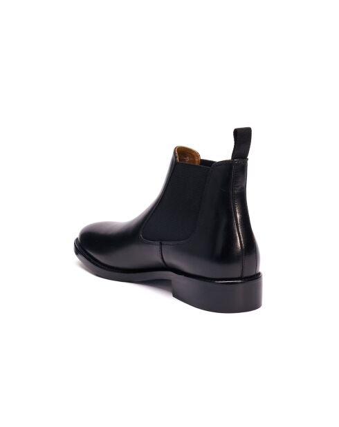 Bottines Chelsea en cuir noires