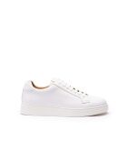 Klassieke witte leren sneakers