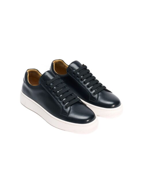 Baskets classiques en cuir noires