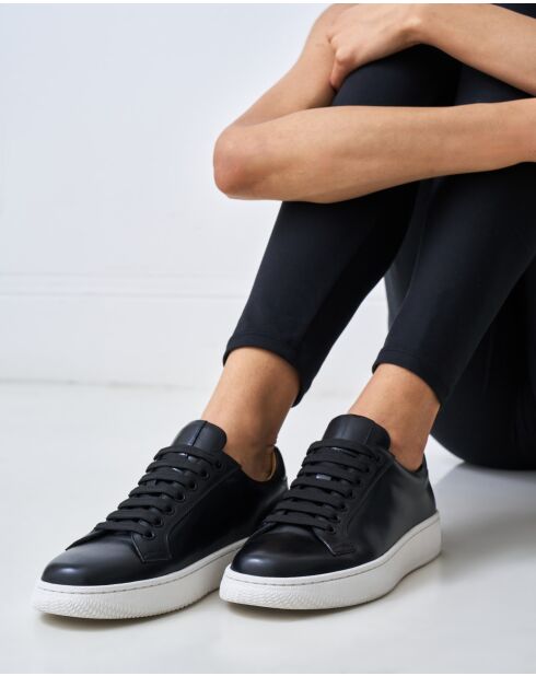Baskets classiques en cuir noires