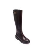 Bottes hautes en cuir noires