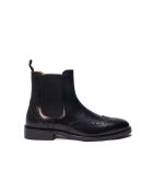 Bottines Chelsea à bout golf en cuir noires