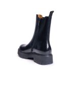 Chelsea-Stiefel aus Leder in Schwarz