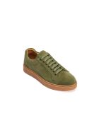 Sneakers classiche in pelle scamosciata verde tè
