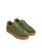 Sneakers classiche in pelle scamosciata verde tè