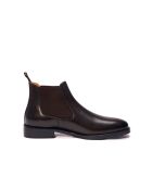 Bottines Chelsea en cuir brun foncé