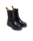 Bottines Chelsea en cuir brun foncé