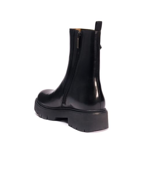 Bottines Chelsea en cuir noires
