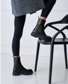 Bottines Chelsea en cuir noires