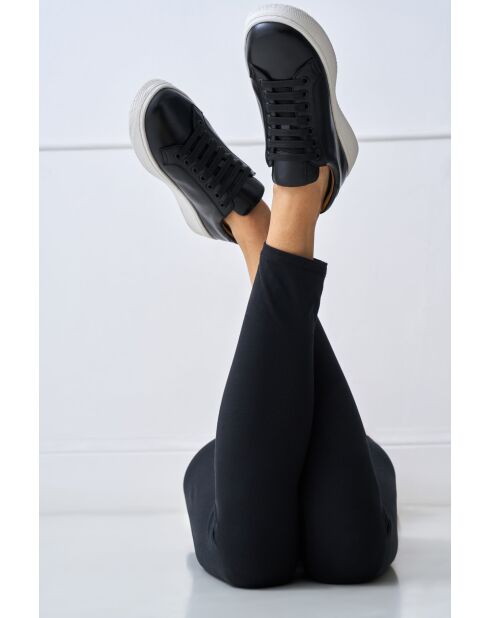 Baskets classiques en cuir noires