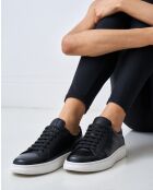 Baskets classiques en cuir noires