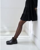 Bottines Chelsea en cuir brun foncé