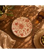 Set di 6 piatti da dessert Palazzo in porcellana rossa - D. 20 cm