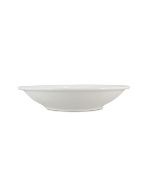 Lot de 6 assiettes creuses Omega en porcelaine blanches - D. 20 cm