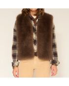 Bruine vest Galou