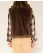 Bruine vest Galou