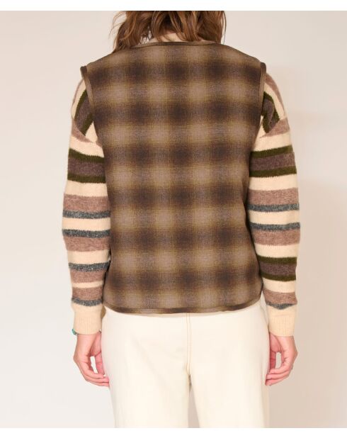 Gilet en laine Gari naturel