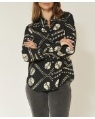 Blusa negra Castanesa