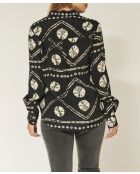 Blusa negra Castanesa