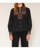 Blouse en coton Hilona noire