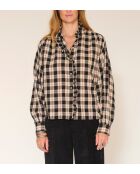 Blouse en coton Calica checks