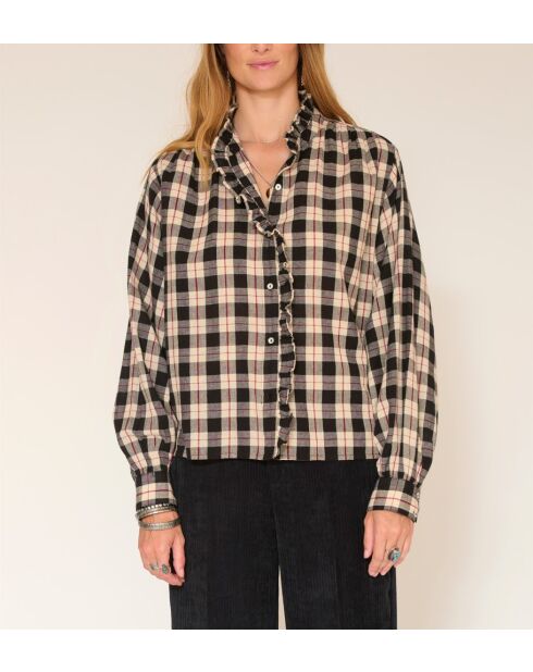 Blouse en coton Calica checks