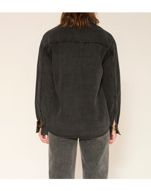 Blouse en coton Catus noire