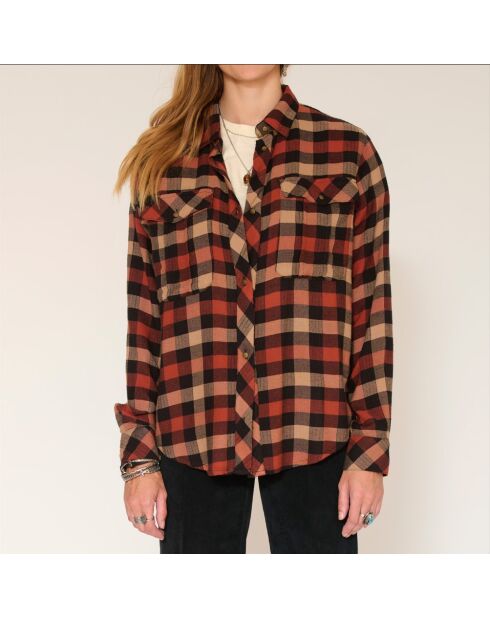 Blouse en coton Caline checks