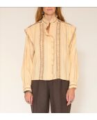Blouse en coton Camelita nude