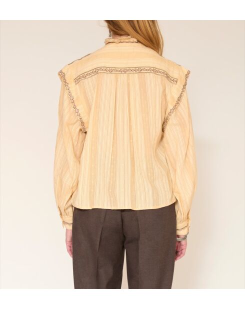 Blouse en coton Camelita nude