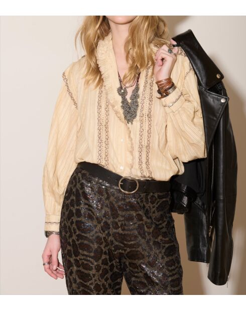 Blouse en coton Camelita nude