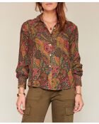 Olivgrüne Bluse Chimene