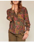 Olivgrüne Bluse Chimene