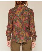 Olivgrüne Bluse Chimene