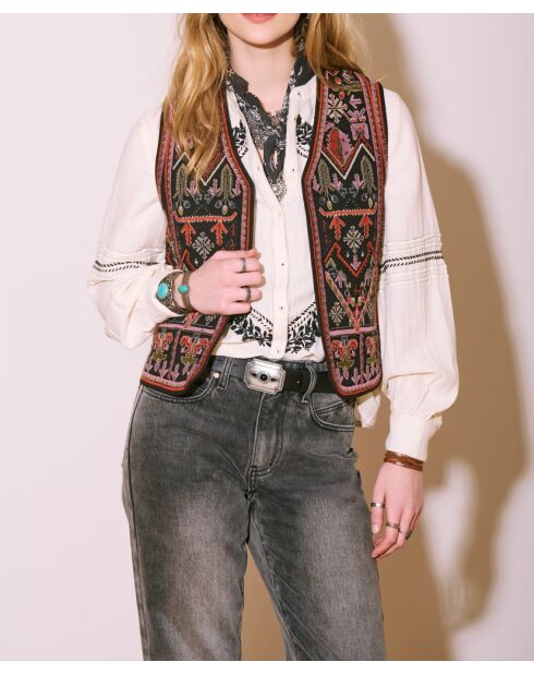 Gilet en coton Griba noir