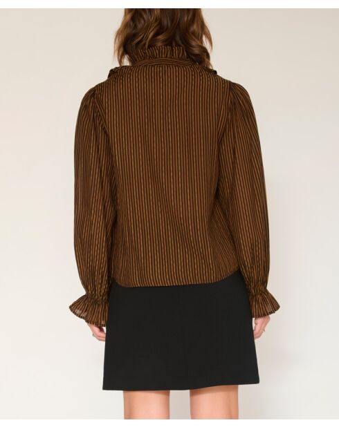 Blouse Capelia marron