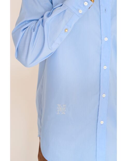 Blouse en coton Catel bleue