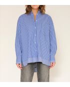 Blusa de algodón azul Cassy