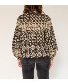 Blouse en coton Cyana noire