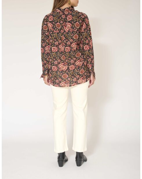 Blouse en coton Cadiz noire