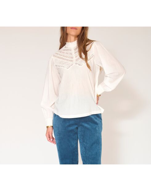 Blouse en coton Harion craie