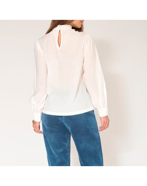 Blouse en coton Harion craie