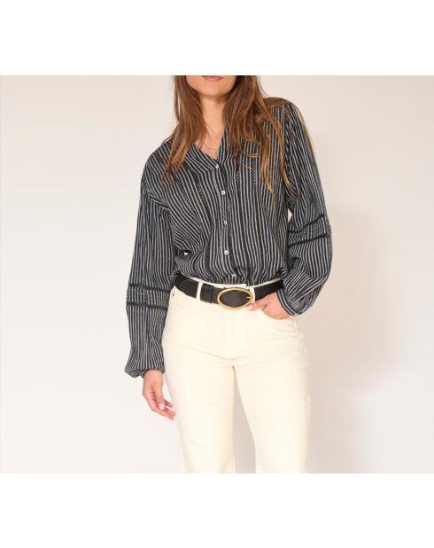 Blouse en coton Hiper noir